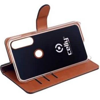 Celly Wally Funda Cartera para Samsung Galaxy A60/M40, Similpiel Negro, con Soporte y Cierre Magnético