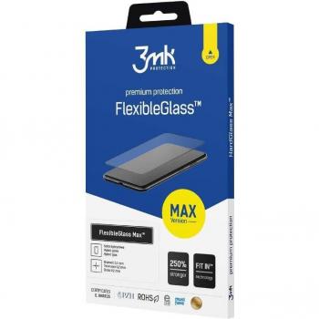 Protector de Pantalla Curvo FlexiGlass Edge 3MK para iPhone 12 Max / 12 Pro - Marco Negro
