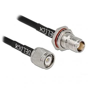 Cable coaxial RG-58 C/U de 0.6 m con conectores TNC macho y hembra