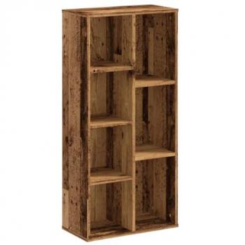 Estantería de madera de ingeniería color envejecido 50x25x105 cm Marrón