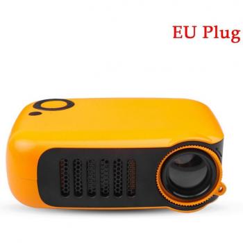 Proyector portátil 800 lúmenes LCD 1080P con cuidado ocular y lámpara de 50,000 horas para cine en casa, compatible con batería externa