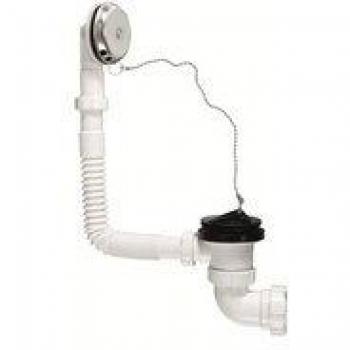 Crearplast c-104 - Desague bañera 1.1/2-40 rebosadero flexible horizontal