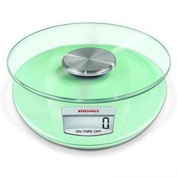 Soehnle 6283 - Bascula digital de cocina Roma, capacidad de carga 5 kg, color verde