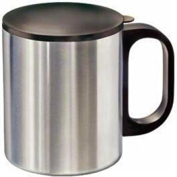 Termo de Acero Inoxidable Mate MATO, 0.28 l, Negro, Acabado Cepillado