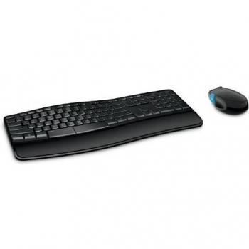 Microsoft – Sculpt Comfort Desktop, Ratón y teclado QWERTY español, Negro
