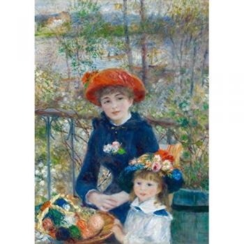 Rompecabezas Infantil Grafika Kids - Pierre-Auguste Renoir: Dos Hermanas en la Terraza, 1881 - 24 Piezas
