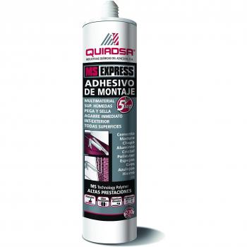Quiadsa 52503222 Sellador Elástico, Negro, 290 ml
