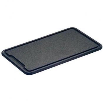 Tabla de Cortar de Plástico Antracita 42 x 27 x 1,5 cm con Canal para Jugos - Zassenhaus