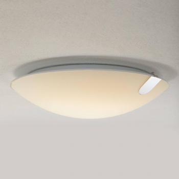 Plafón LED moderno Arcchio Telie Ø 50 cm en blanco, hecho de vidrio, ideal para salón y comedor