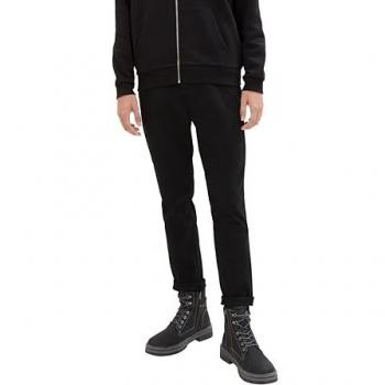 Pantalón Chino Slim Fit Tom Tailor para Hombre con Cinturón - Color Negro - Talla 31/32 - Algodón y Elastano
