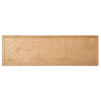 Cabecero Doble de Madera Natural 157x50 cm para Cama de 135, 150 y 160 cm