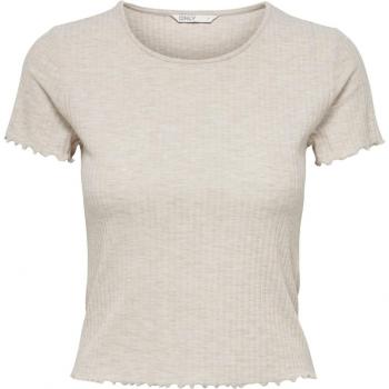 ONLY Women's Emma Short Sleeve T-Shirt in Pumice Stone