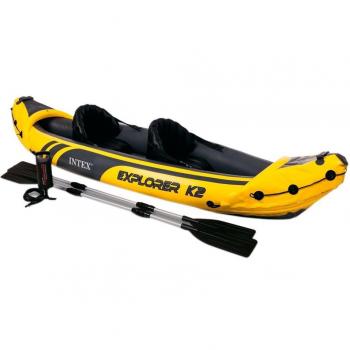 Intex 68307NP Kayak hinchable Explorer K2 con 2 remos 312 x 91 x 51cm