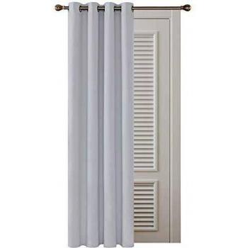 Deconovo Cortinas Salón, Habitación, Opacas Modernas Térmicas Aislante Decorativas, con Ojales, 132x229 cm