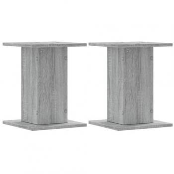 vidaXL Plant Stands 2 pcs Grey Sonoma 30x30x40 cm Engineered Wood