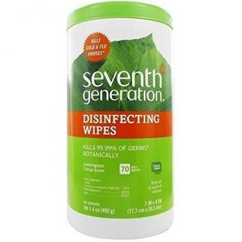 Disinfectant Wipes, 70 Wipes, Thyme, Sold as 1 Each
