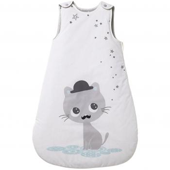 VERTBAUDET Saquito sin mangas Gatito Blanco Estampado 85