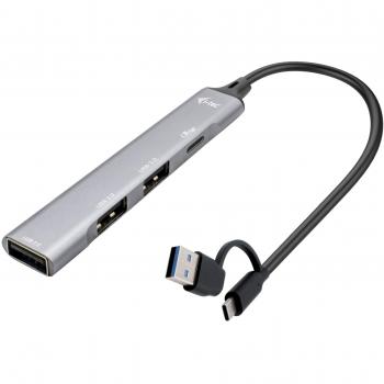 HUB de metal USB-C/USB-A i-tec 1x USB 3.0 + 3x USB 2.0