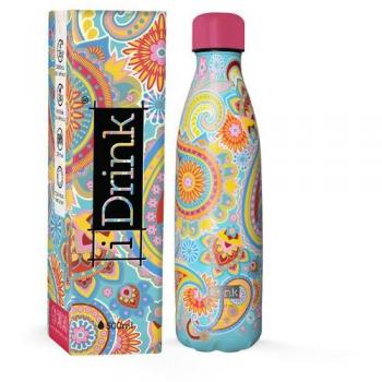 Botella Térmica I-Drink Mandalas 500 ML Acero Inoxidable - Sin BPA
