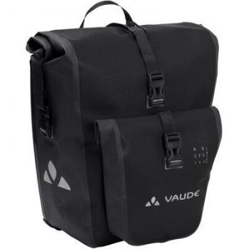 Vaude Bike Alforjas Aqua Back Plus Recicladas 25.5L, Color Negro, Capacidad de 25.5 litros, Impermeables, Sistema de montaje QMR 2.0, Reflectantes para mayor seguridad en