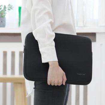 Funda de Laptop Tigernu 14-15 Pulgadas, Estuche de Transporte Moda, Bolsa Antichoque para Hombres y Mujeres, Cubierta para Tableta 15.6 Pulgadas Negra