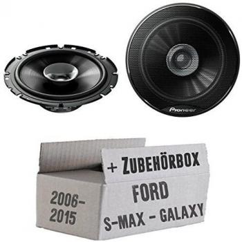 Ford S-Max / Galaxy Front oder Heck - Pioneer TS-G1731i - 16cm 2-Wege DualCone Lautsprecher - Einbauset
