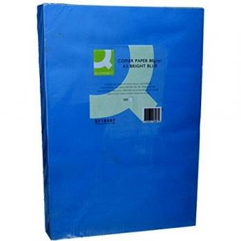 Q-Connect - Papel Color Din A3 80Gr Azul Paquete De 500 Hojas