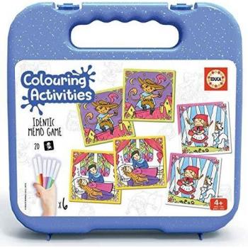 Educa Borrás- Identic Memo, Cuentos Coloreables Colouring Activities, Color Variado
