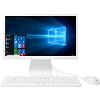 LG 22V270-L - Ordenador Todo en Uno de 21.5 FullHD IPS, Intel Celeron N3450, RAM de 4GB, Disco Duro de 500GB, Intel HD Graphics, Windows 10 Home con WiFi y Bluetooth 4.0 - Color Blanco