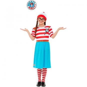 Disfraz de Wenda de ¿Dónde está Wally? para niña - Smiffy's