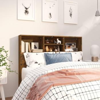 Cabecero con Marcas Humo 120x19x103,5 cm - Mueble cabecero roble ahumado 120x19x103,5 cm