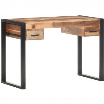 VidaXL Escritorio de Madera Maciza con Acabado Sheesham 110x50x76cm