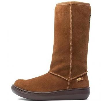 Rocket Dog Women's Sugardaddy Chestnut Leather Pull-On Boots, Size 6 UK