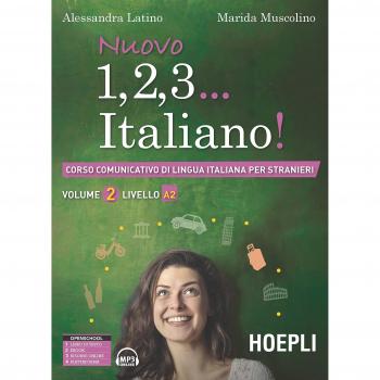 Libro de texto Nuovo 1,2,3... Italiano! (A2) - Nivel A2 de italiano, incluye ejercicios prácticos, diálogos y vocabulario esencial para principiantes