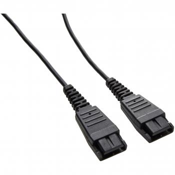 Jabra Cord - QD to QD extension cord 0.5m Negro cable telefónico - Cable para teléfonos fijos