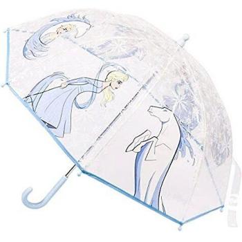 Paraguas Infantil Disney Frozen II Transparente Manual para Niñas 45cm