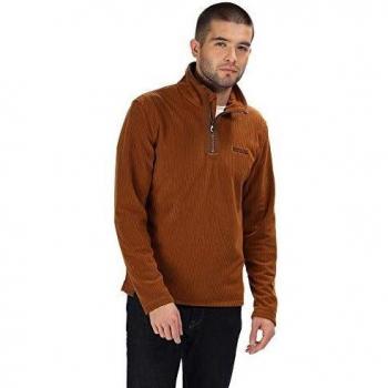 Regatta Elgrid Half-Zip Stripe Fleece Forro Polar, Hombre, Marrón Bronceado, XX-Large