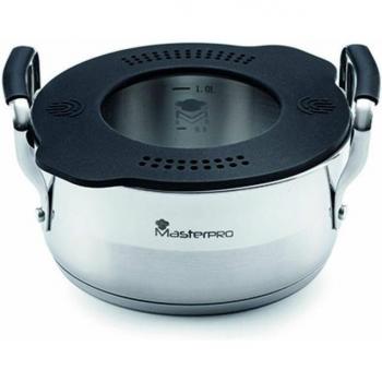 Cacerola Masterpro 16 cm acero inoxidable con tapa