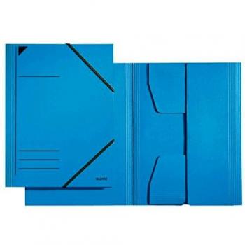 Carpeta Esquinera A4 LEITZ, 250 Hojas, Cartón 320 g/m², Azul
