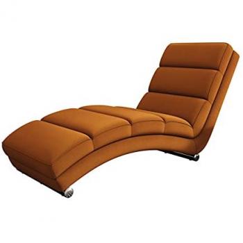 Diván Comfivo 109, Tumbona de relax, Tapiz Manila 31, dimensiones 180 x 62 x 84 cm, patas de plástico