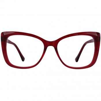 Gafas Cat Eye Montura Completa Plástico Rojas Armazones Recetadas para Mujer - Gafas Anti-Azules - SmartBuy Collection