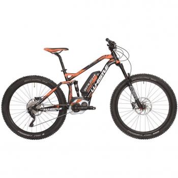 Whistle bicicleta eléctrica b-rush Plus 27,5 + Talla 44 Performance CX 10 V Negro Naranja