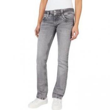 Vaqueros Slim Fit gris Pepe Jeans para mujer con cintura baja