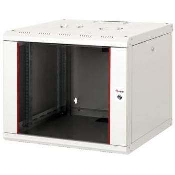 Armario Rack 19 9U 600x600mm con puerta de vidrio, Gris RAL7035