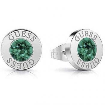 Guess Pendientes para Mujer Acero Inoxidable con Esmeralda