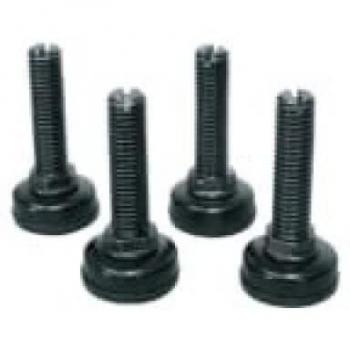 Middle Atlantic LEVELFEET-K Adjustable Rack Feet, Server Cabinet Accessories, Black