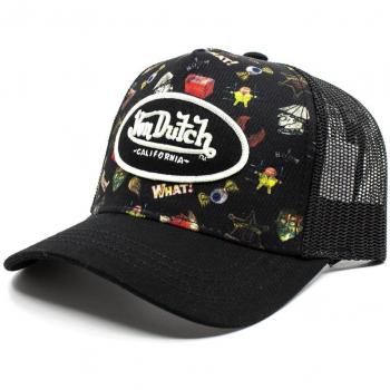 Gorra Von Dutch Trucker Cartoon Black VD/0/CAS1/TAT01