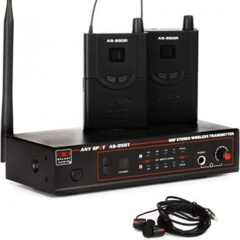 Galaxy Audio AS-950-2P2 In-Ear Twin Pack Monitor System, EB4, P2: 470 to 494MHz