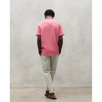 Camisa Sutar rosa ECOALF - Camisa de hombre ecológica de manga corta con bolsillo en el pecho
