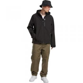 Brandit Hurricane Black Softshell Jacket - Men's Between-Seasons Jacket - S to 6XL